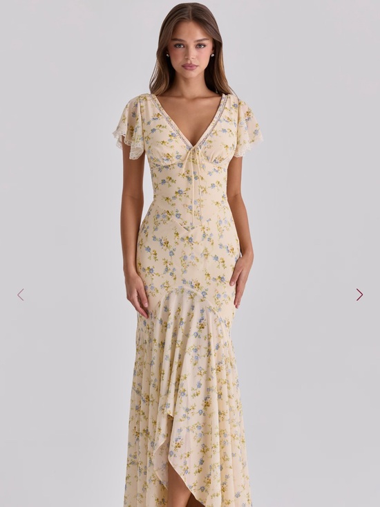 House of CB Dresses & Skirts - House of CB AMINA
Lemon Floral Print Georgette Maxi Tea Dress